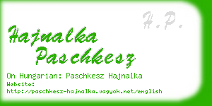 hajnalka paschkesz business card